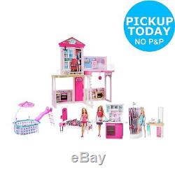 complete barbie house with pool