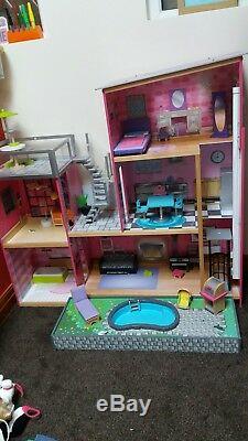 large dolls house with lift