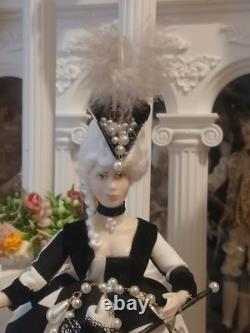 1/12 Artisan Masquerade Ball Porcelin Dolls House Doll. 15cm In Height