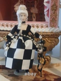 1/12 Artisan Masquerade Ball Porcelin Dolls House Doll. 15cm In Height