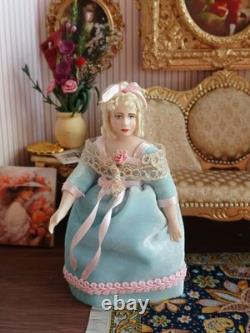 1/12 Artisan Porcelin Child Doll's House Doll. 9cm Height