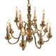 1/12 Dolls House Light 14 Arm Chandelier Wired Lt8001
