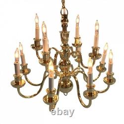 1/12 Dolls House Light 14 Arm Chandelier Wired LT8001