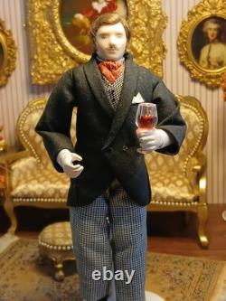 1/12 Exquisite Artisan Jill Bennett Porcelin Dolls House Doll. Metal Body