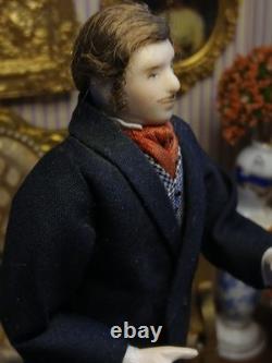 1/12 Exquisite Artisan Jill Bennett Porcelin Dolls House Doll. Metal Body