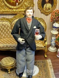 1/12 Exquisite Artisan Jill Bennett Porcelin Dolls House Doll. Metal Body