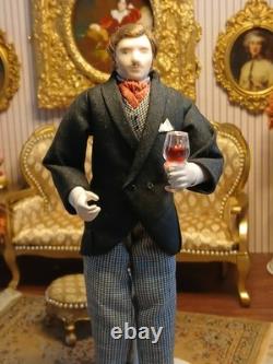 1/12 Exquisite Artisan Jill Bennett Porcelin Dolls House Doll. Metal Body