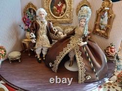 1/12 Exquisite Artisan Louis XV Style Porcelin Dolls House Doll's