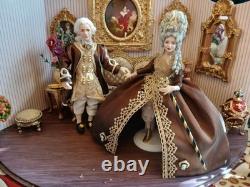 1/12 Exquisite Artisan Louis XV Style Porcelin Dolls House Doll's