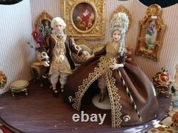 1/12 Exquisite Artisan Louis XV Style Porcelin Dolls House Doll's