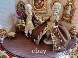1/12 Exquisite Artisan Louis XV Style Porcelin Dolls House Doll's