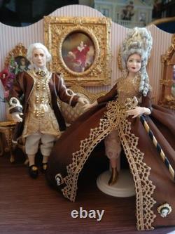 1/12 Exquisite Artisan Louis XV Style Porcelin Dolls House Doll's