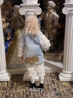 1/12 Exquisite Artisan Porcelin Doll's House Doll. Louis XV1? Style