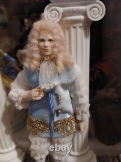 1/12 Exquisite Artisan Porcelin Doll's House Doll. Louis XV1? Style
