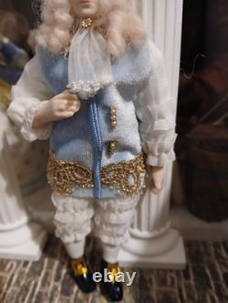 1/12 Exquisite Artisan Porcelin Doll's House Doll. Louis XV1? Style