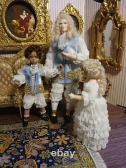 1/12 Exquisite Artisan Porcelin Doll's House Doll. Louis XV1? Style 1/12 Exquisite Artisan Porcelin Doll's House Doll. Louis XV1? Style