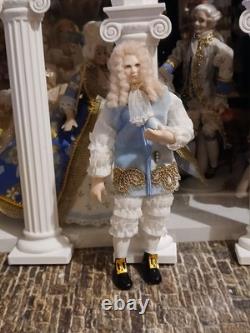 1/12 Exquisite Artisan Porcelin Doll's House Doll. Louis XV1? Style
