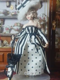 1/12 Exquisite Porcelin Dolls House Doll. 15cm In Height