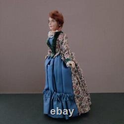 1/12 Lady Doll Late Victorian Fashion One Of A Kind Miniature Dollshouse