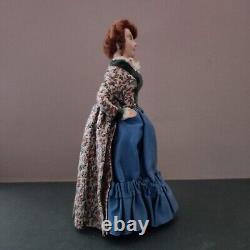 1/12 Lady Doll Late Victorian Fashion One Of A Kind Miniature Dollshouse