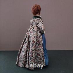 1/12 Lady Doll Late Victorian Fashion One Of A Kind Miniature Dollshouse