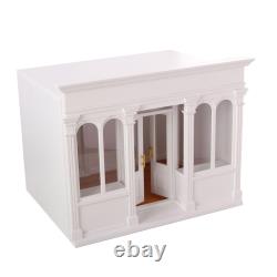 1/12 Mini Wooden House Model Doll House Toy for Miniature Scene Dollhouse
