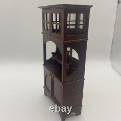 1/12 Miniature Collectible J Whitehead Dolls House Display Cabinet- Glass Back