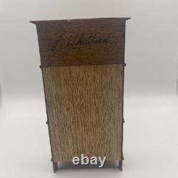 1/12 Miniature Collectible J Whitehead Dolls House Display Cabinet- Glass Back