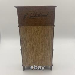 1/12 Miniature Collectible J Whitehead Dolls House Display Cabinet- Glass Back