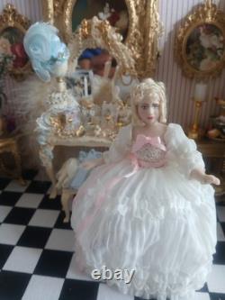1/12 Porcelin Child Dolls House Doll. 12cm Tall. Tilly Mint My Name