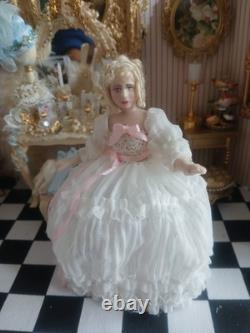 1/12 Porcelin Child Dolls House Doll. 12cm Tall. Tilly Mint My Name