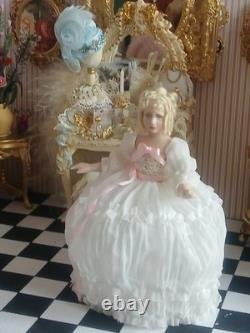 1/12 Porcelin Child Dolls House Doll. 12cm Tall. Tilly Mint My Name