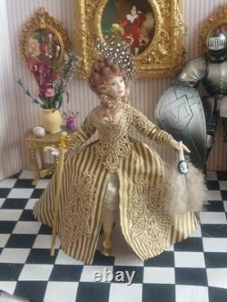 1/12 Porcelin Dolls House Doll. 15cm In Height