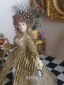 1/12 Porcelin Dolls House Doll. 15cm In Height