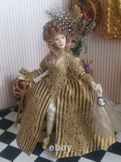 1/12 Porcelin Dolls House Doll. 15cm In Height