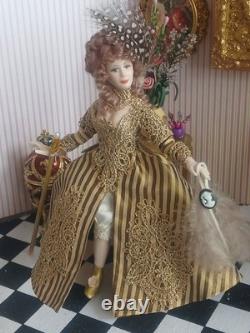 1/12 Porcelin Dolls House Doll. 15cm In Height