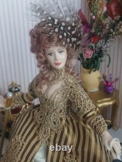 1/12 Porcelin Dolls House Doll. 15cm In Height
