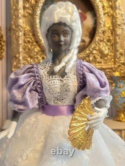 1/12 Porcelin Dolls House Doll. 15cm In Height. Handmade