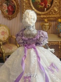 1/12 Porcelin Dolls House Doll. 15cm In Height. Handmade