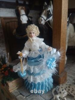 1/12 Porcelin Dolls House Doll. 15cm In Height. Handmade