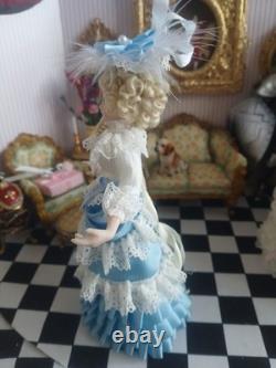 1/12 Porcelin Dolls House Doll. 15cm In Height. Handmade