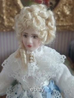 1/12 Porcelin Dolls House Doll. 15cm In Height. Handmade