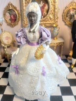 1/12 Porcelin Dolls House Doll. 15cm In Height. Handmade