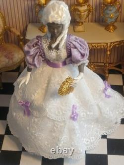 1/12 Porcelin Dolls House Doll. 15cm In Height. Handmade