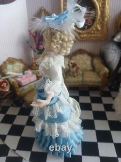 1/12 Porcelin Dolls House Doll. 15cm In Height. Handmade