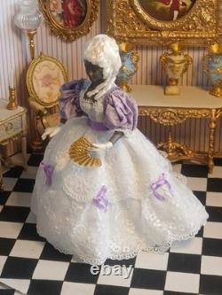 1/12 Porcelin Dolls House Doll. 15cm In Height. Handmade