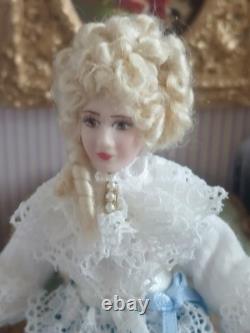 1/12 Porcelin Dolls House Doll. 15cm In Height. Handmade