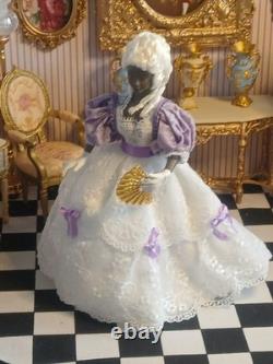 1/12 Porcelin Dolls House Doll. 15cm In Height. Handmade