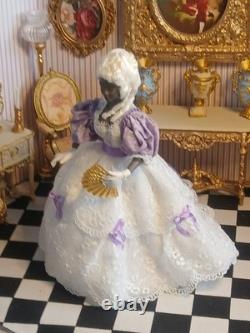 1/12 Porcelin Dolls House Doll. 15cm In Height. Handmade