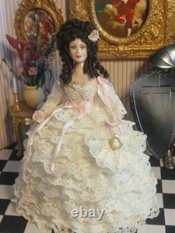 1/12 Porcelin Dolls House Doll. 16cm In Height. Handmade